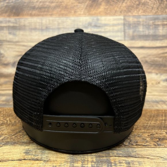 Half Moon Bay Drag Strip Mens Trucker Hat Black Snapback Vintage 1942 Racing - Picture 6 of 7